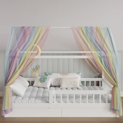 ciel de lit cabane installation simple
