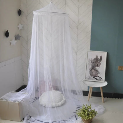 ciel de lit moustiquaire blanc chambre enfant