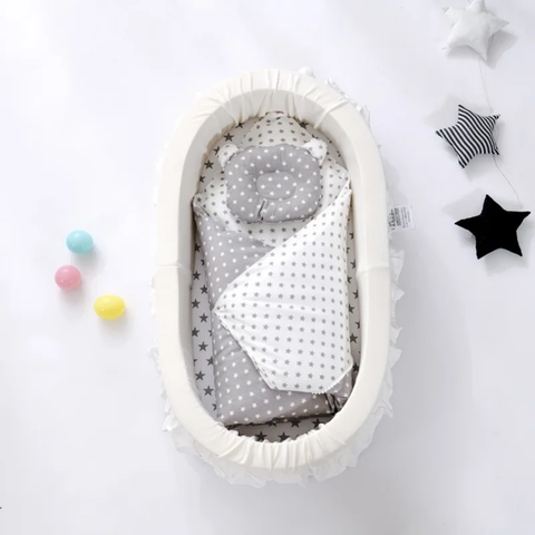 cocon lit bebe portable bébé blanc