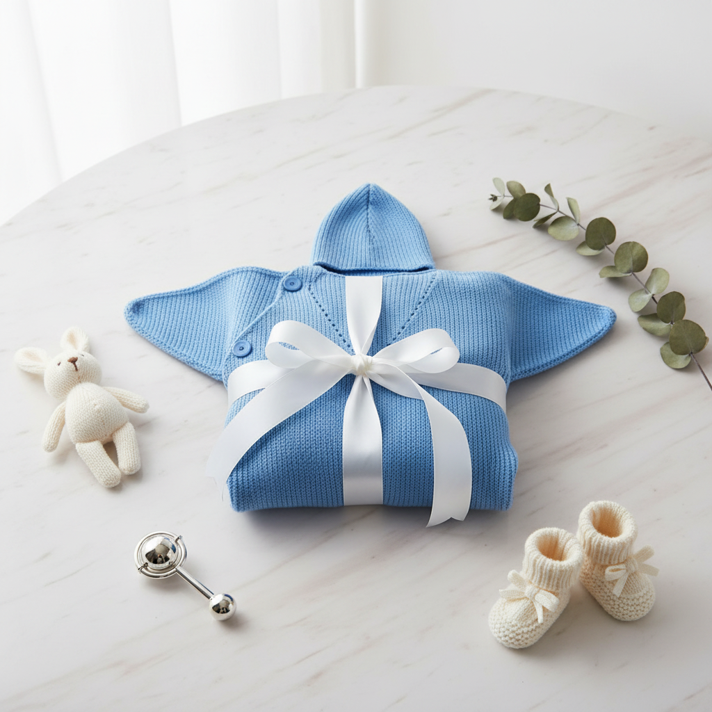 Couverture étoile bleue en cadeau