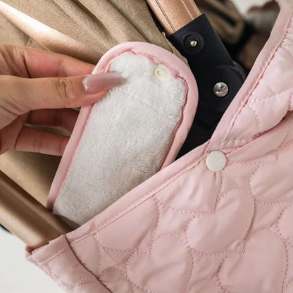 couverture de portage rose patte à boutons-pression