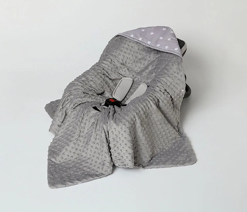 COUVERTURE ETOILE POUR BEBE | CAPUCHE DOUCE