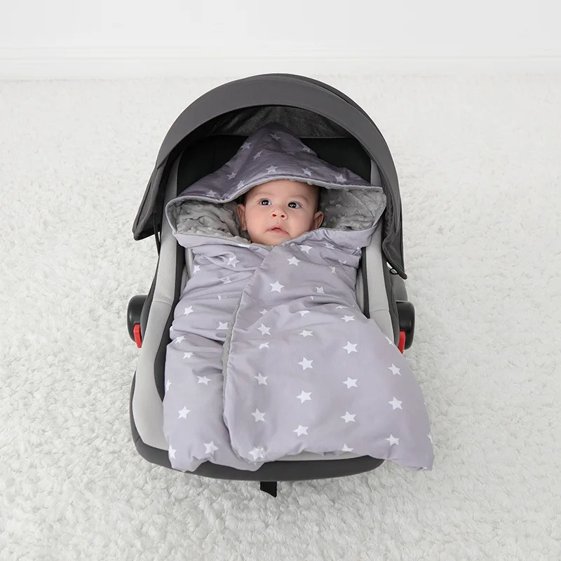 COUVERTURE ETOILE POUR BEBE | CAPUCHE DOUCE