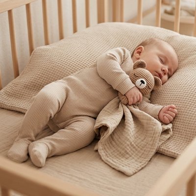 Doudou bebe taille 23x23cm