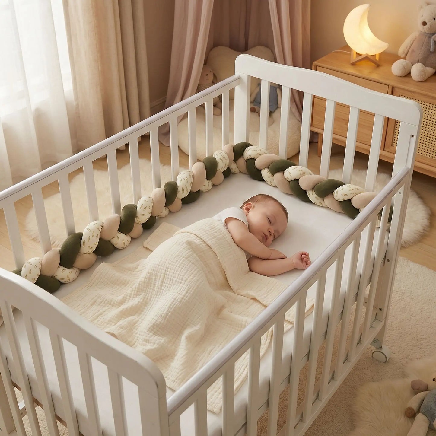 Tresse de lit bébé | Coton doux