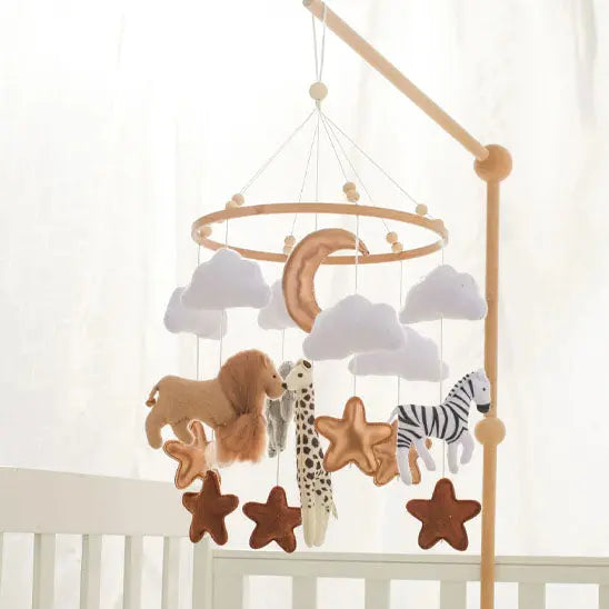 Mobile Bébé Animaux de la Savane |Safari Douceur™ Étoile de bébé