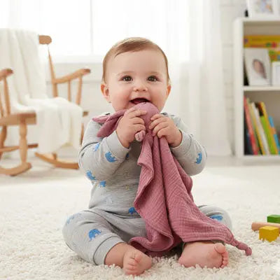 doudou bebe garçon rose foncé lapin