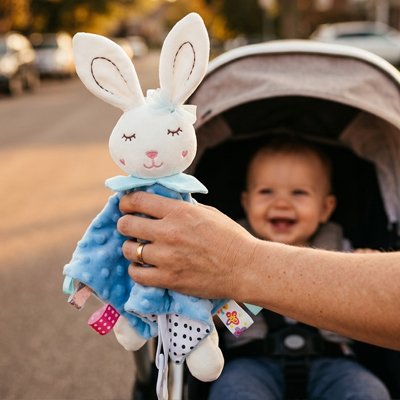 Lapin doudou jouet apaisant