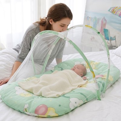 Lit moustiquaire bebe vert 92x48x42cm 