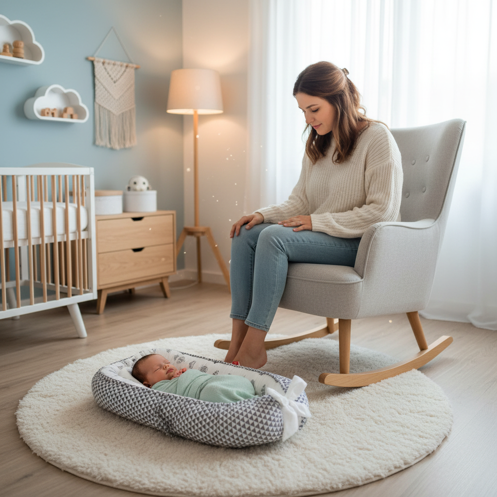 Maman avec bébé dans le cocon