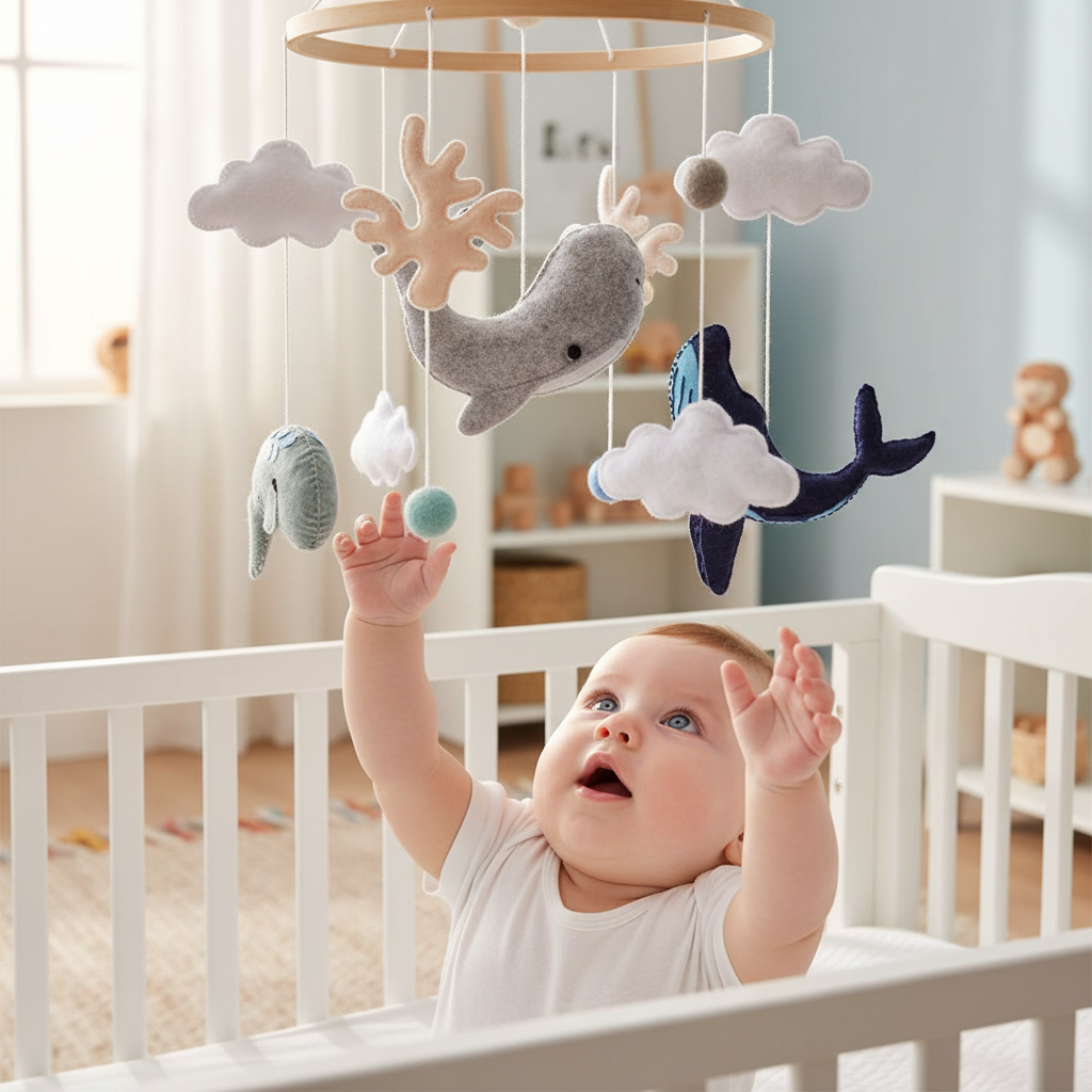 Mobile bébé baleines - bébé en éveil