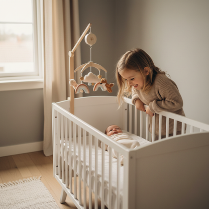 Mobile bébé et grand frère ou sœur