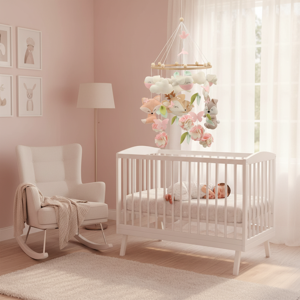 Mobile chambre bébé fille