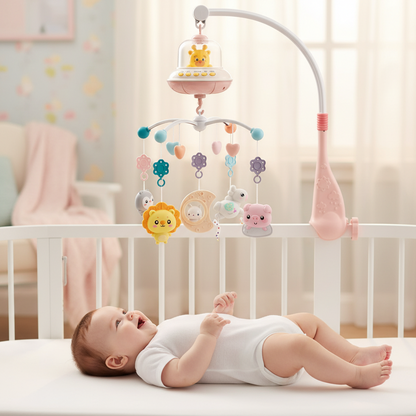 Mobile Musical Bébé – Projecteur d'Étoiles et Télécommande