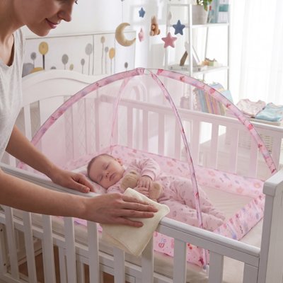 Moustiquaire lit bébé anti-piqûres pliable 