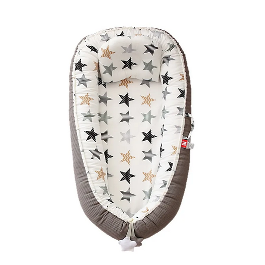 Réducteur de lit respirant | Cocon motif étoiles