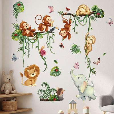 Stickers mural chambre en PVC imperméable