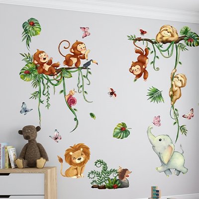 Stickers mural chambre simple à appliquer 