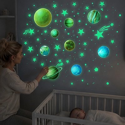 Stickers muraux autocollants lumineux