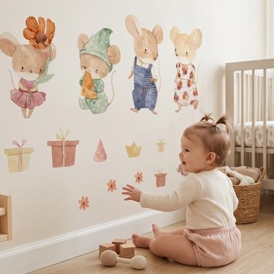 Stickers muraux chambre enfant facile à poser et à retire