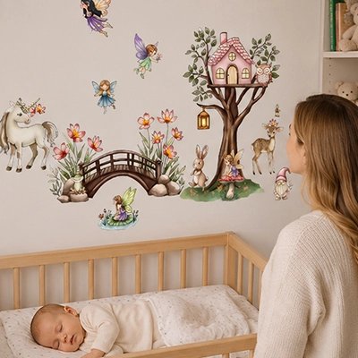 Stickers muraux design doux et apaisant
