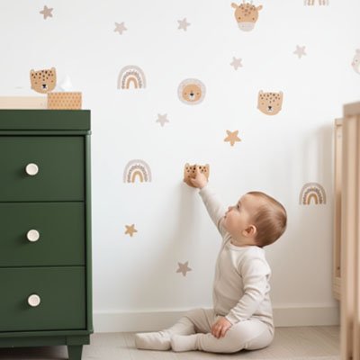 Stickers muraux enfant application facile