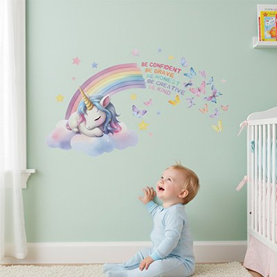 Stickers muraux enfant autocollant mural avion 