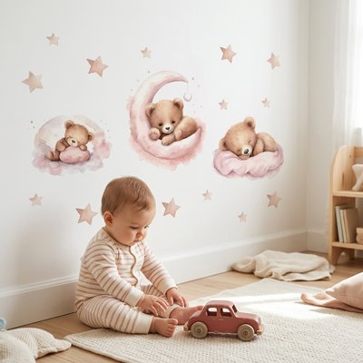 Stickers muraux enfant autocollants muraux 3D démontables