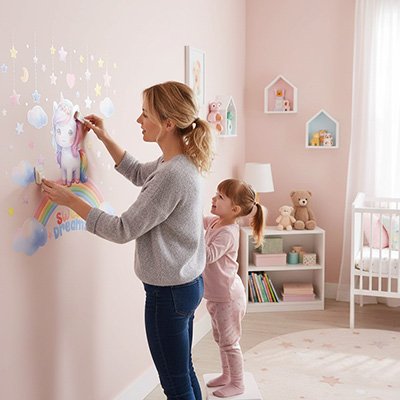 Stickers muraux enfant composition murale de grande taille 