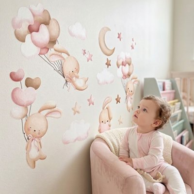 Stickers muraux enfant motifs de dessins animés