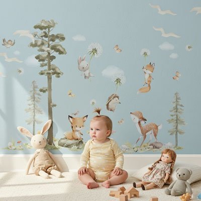 Stickers muraux enfant style enfantin et apaisant
