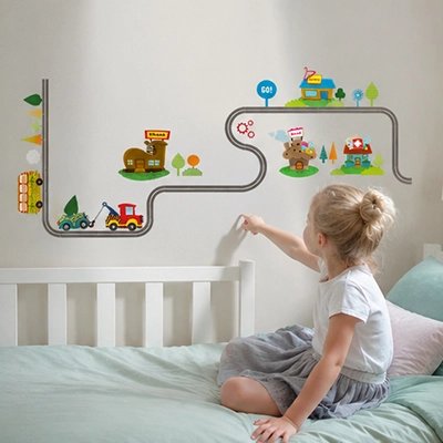 Stickers muraux s’installe sans bulles 