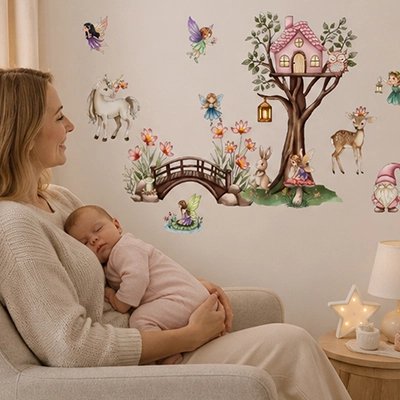 Stickers muraux thème féerique et enchanteur