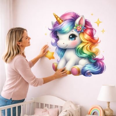 stickers muraux chambre bébé fille en  PVC