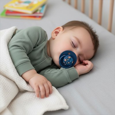 Tétine bébé  motif imprimé sur la tétine