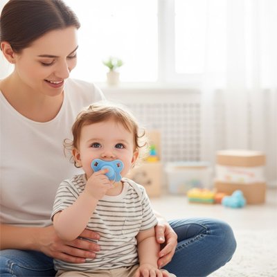 Tétine bébé Sucette bleu confortable pour apaiser bébé