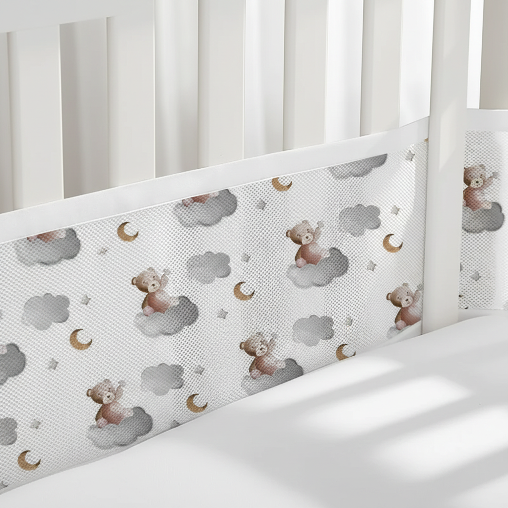 Tour de lit ourson - détail maille