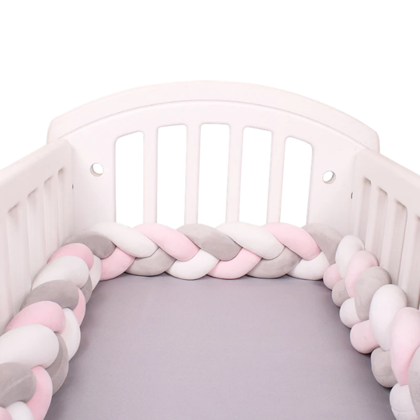 tour de lit bébé tressé | Velours Respirant