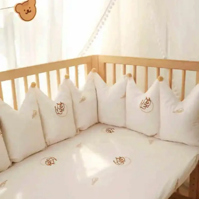 tour de lit bébé 200 cm pur coton