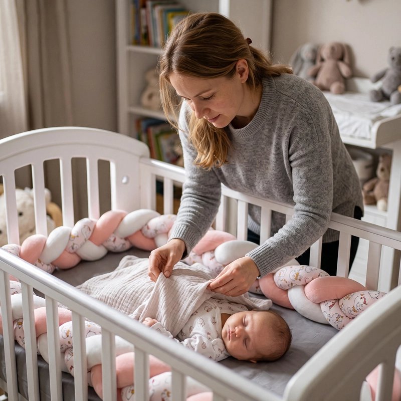 Tresse de lit motifs imprimés à nœud tressé 1 M rose 
