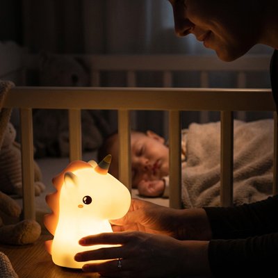 Veilleuse bébé licorne lumière apaisante