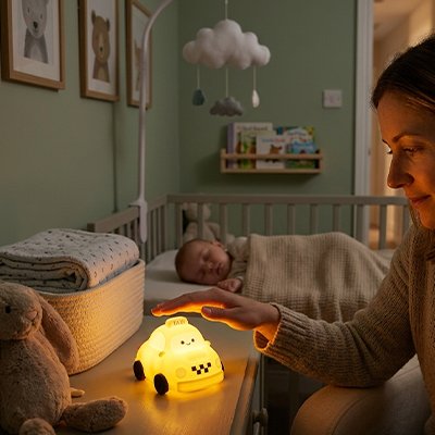 Veilleuse bebe portable forme voiture