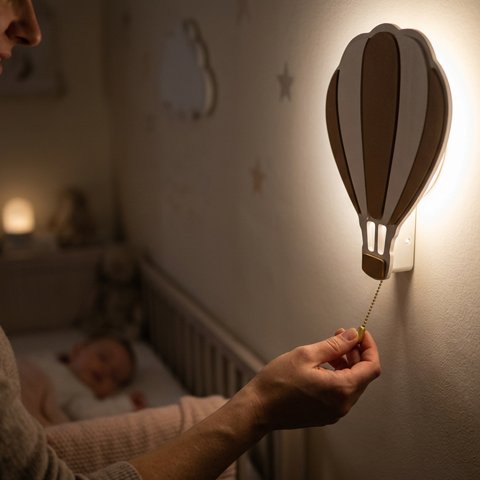 Veilleuse murale fonctionne sur piles et facile à installer