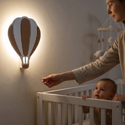 Veilleuse murale sans fil pour bébé fixation directe au mur 