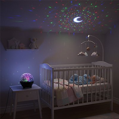 veilleuse projection étoiles et lune cadeau enfant
